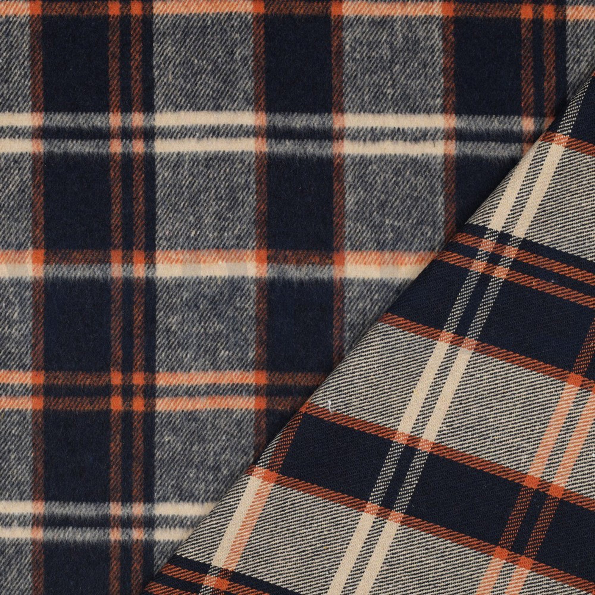 BRUSHED YARN DYED CHECKS NAVY (high resolution) #4