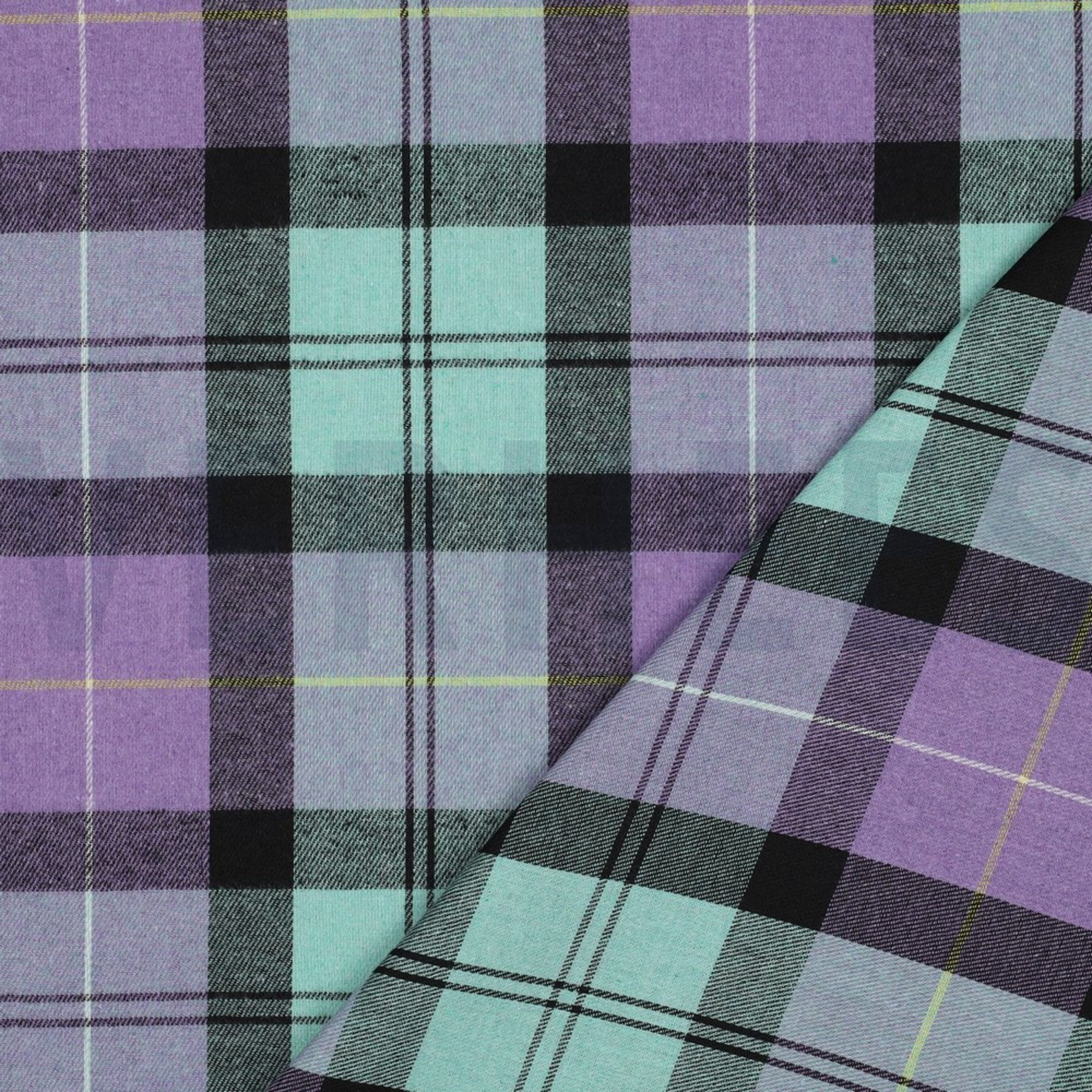 BRUSHED YARN DYED CHECKS PURPLE (high resolution) #4