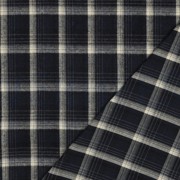 BRUSHED YARN DYED CHECKS NAVY (thumbnail) #4