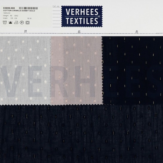 KATOEN KRINKEL DOBBY LUREX GOUD ROSE #7