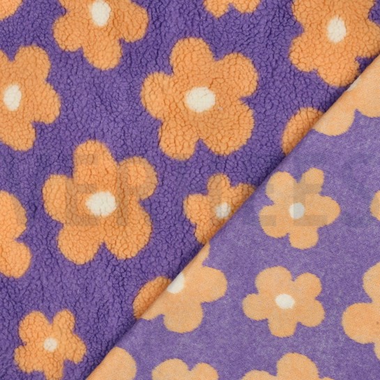 TEDDY JACQUARD FLOWERS LILAC/ APRICOT #7