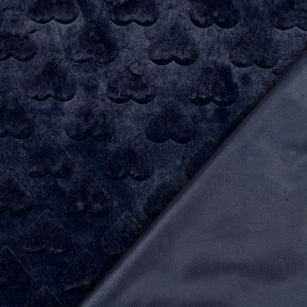 FUR HEARTS NAVY #4