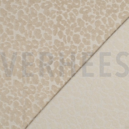 KATOEN BADSTOF GEBREID DIERENHUID ZAND #7