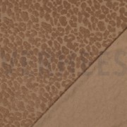 COTTON TOWELING KNIT ANIMAL SKIN BROWN (thumbnail) #4