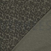 COTTON TOWELING KNIT ANIMAL SKIN DARK GREEN (thumbnail) #4