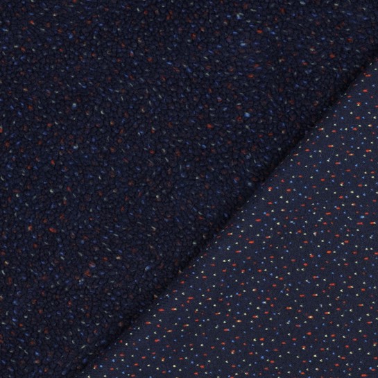 TEDDYSTOFF TWEED MARINEBLAU #7