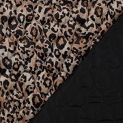 STEPPED VELVET DIGITAL ANIMAL SKIN BROWN (thumbnail) #4