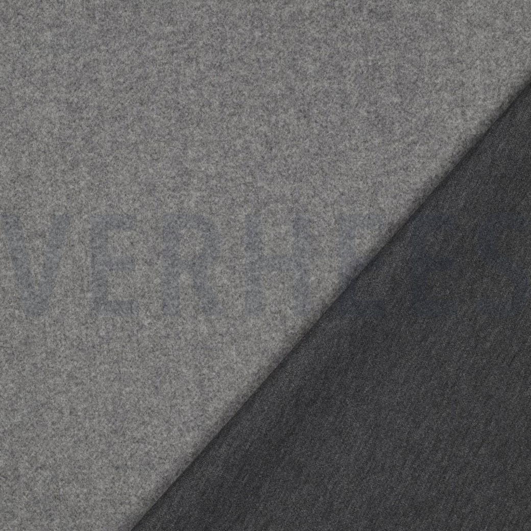KNITTED WOOL LOOK GREY MELANGE #4