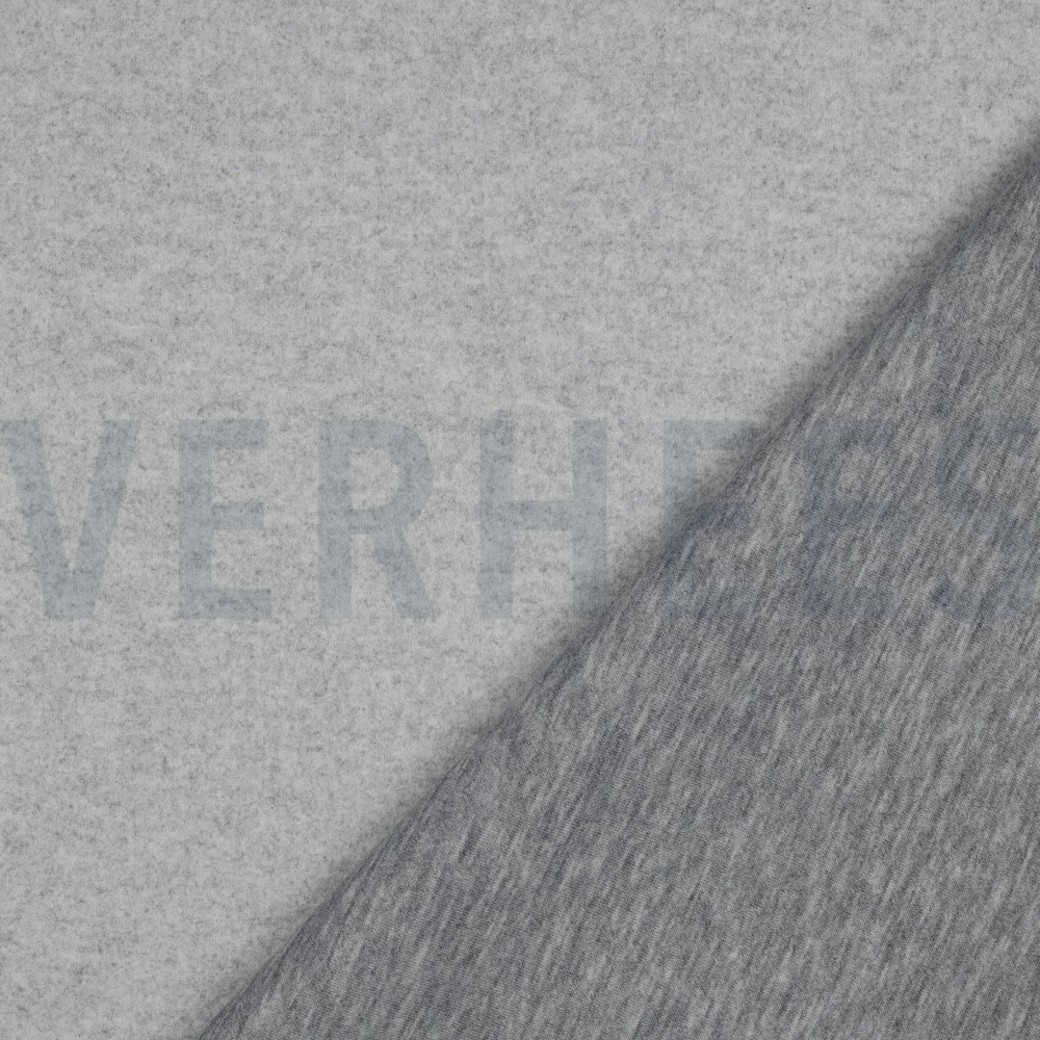 KNITTED WOOL LOOK LIGHT GREY MELANGE #4