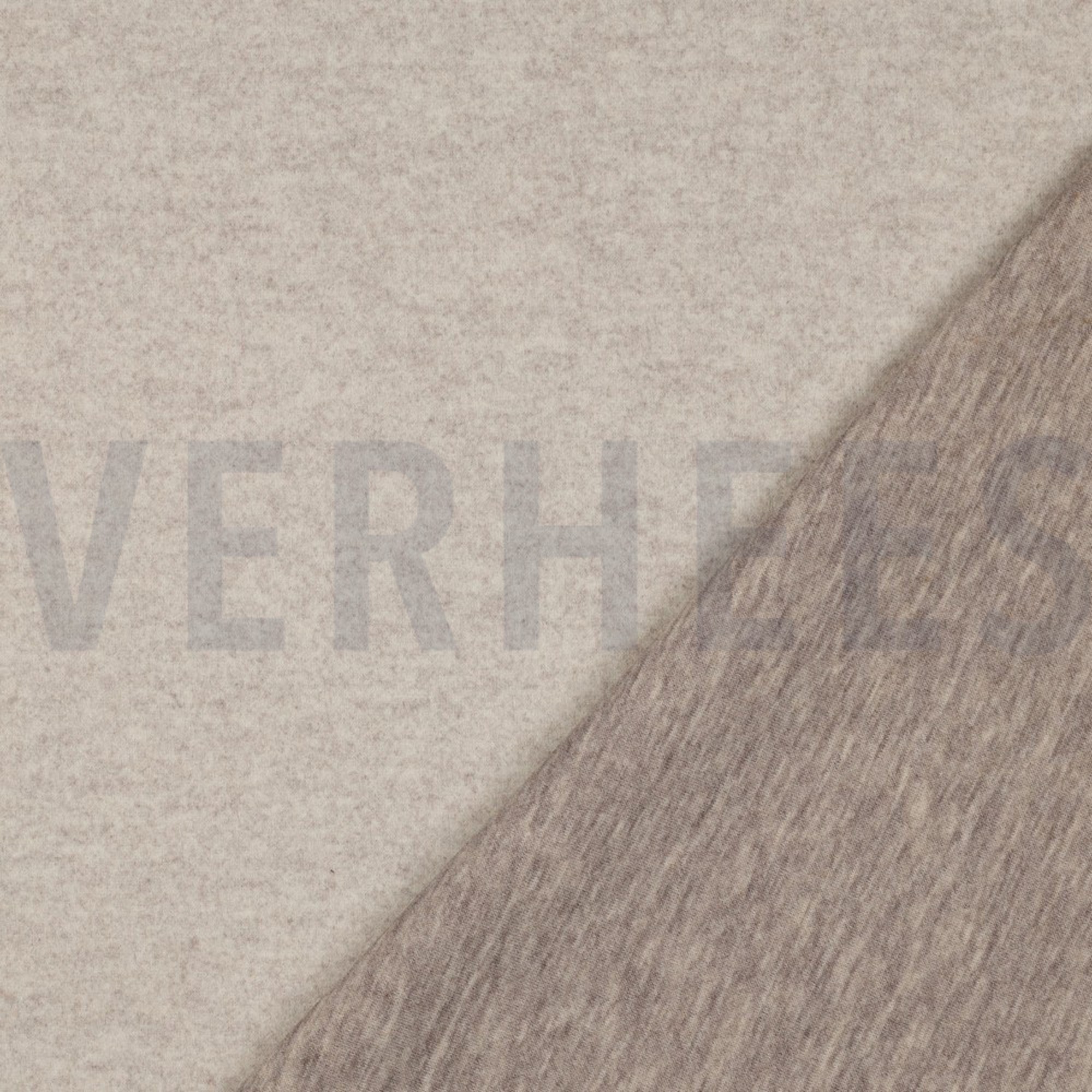 KNITTED WOOL LOOK BEIGE MELANGE (high resolution) #4