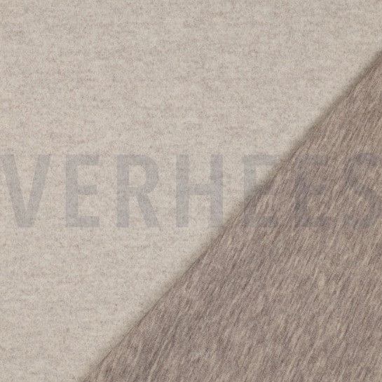 STRICK WOLLLOOK BEIGE MELIERT #7