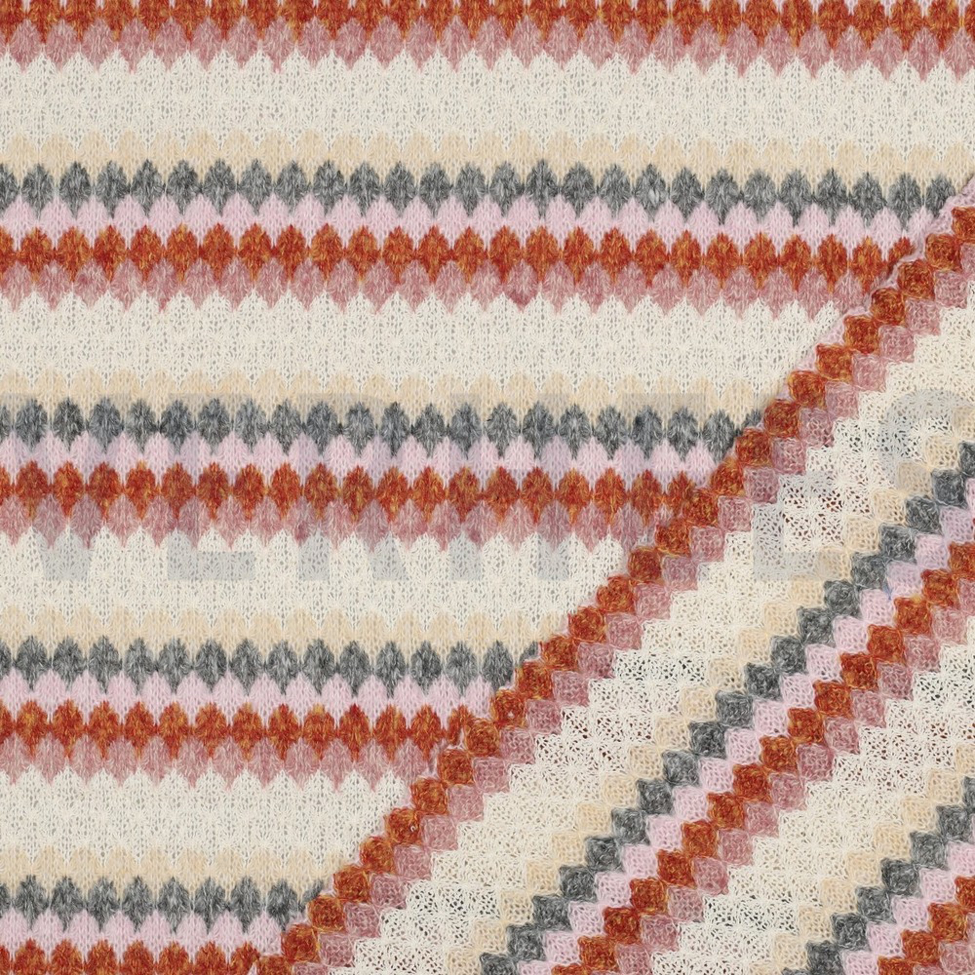 KNITTED YARN DYED STRIPES DARK ROSE (high resolution) #4