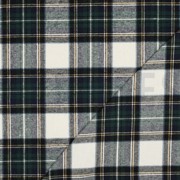 COTTON YARN DYED BRUSHED CHECKS ECRU/NAVY (thumbnail) #4