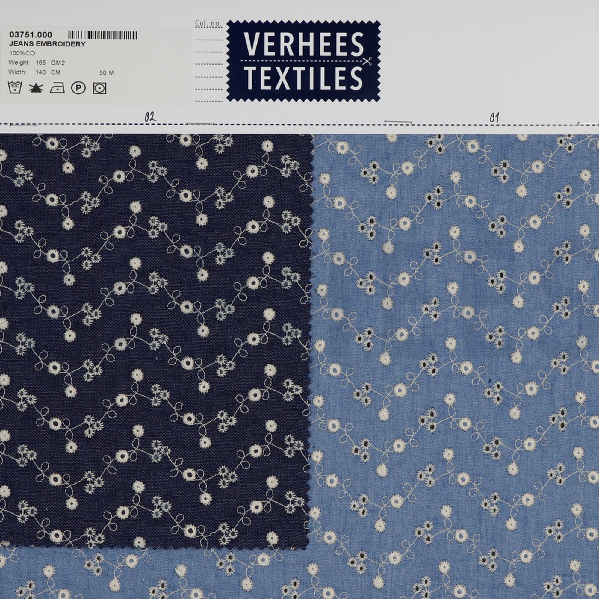JEANS EMBROIDERY DARK BLUE (high resolution) #4