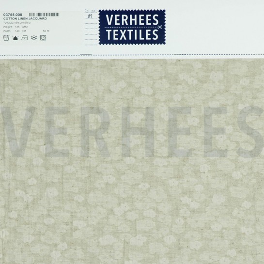 COTTON LINEN JACQUARD NATURAL #7