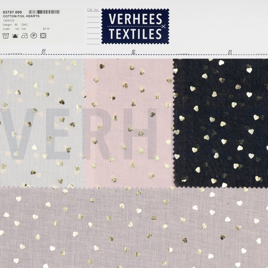 KATOEN FOLIE HARTJES WIT #7