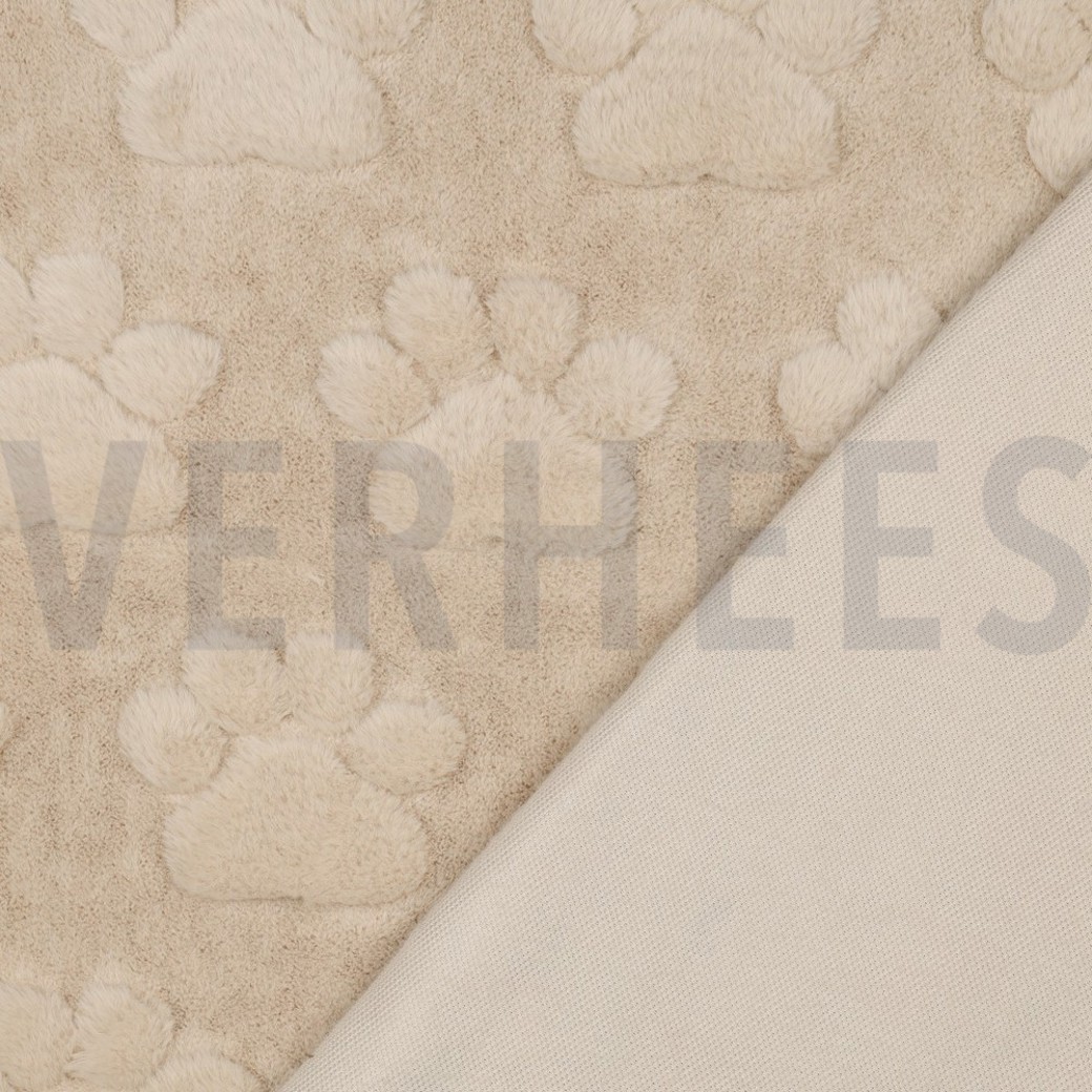 FLEECE DOG PAWS BEIGE #4