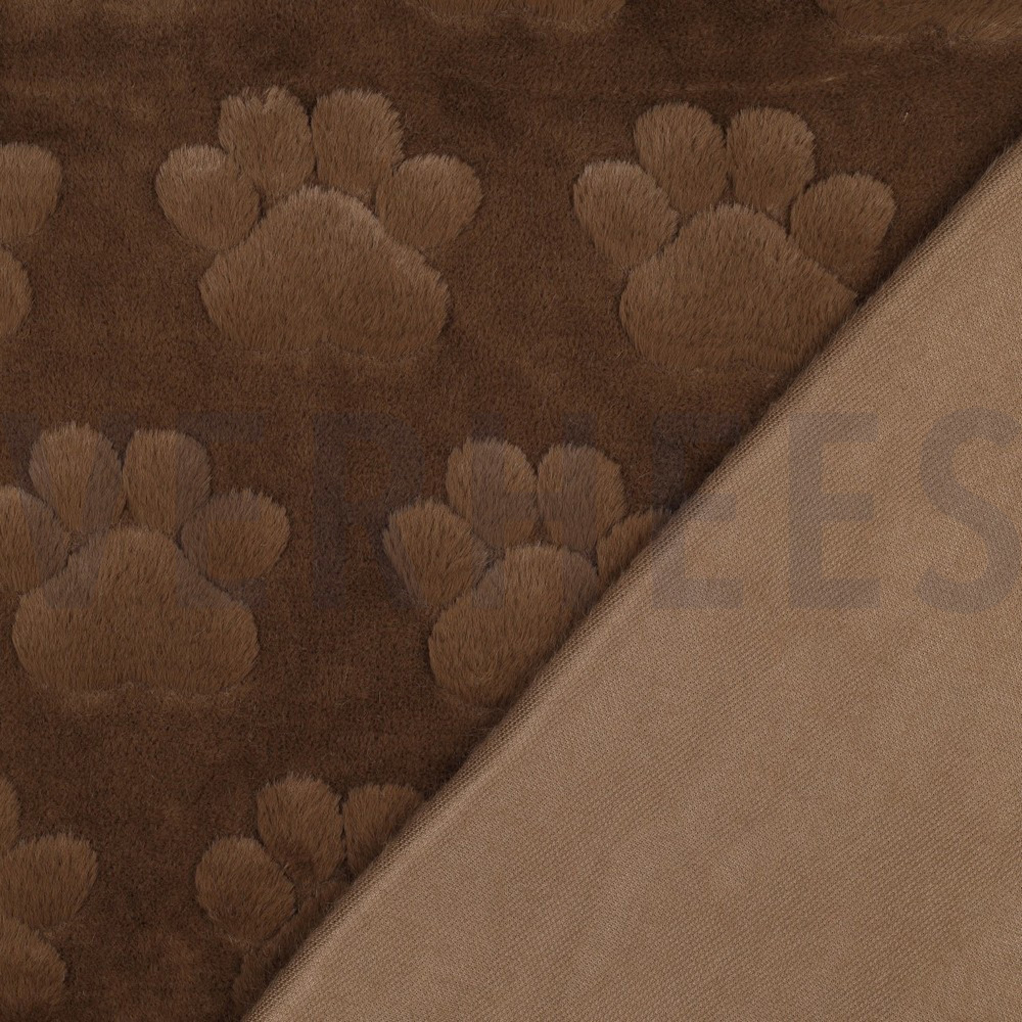 FLEECE DOG PAWS BROWN (high resolution) #4