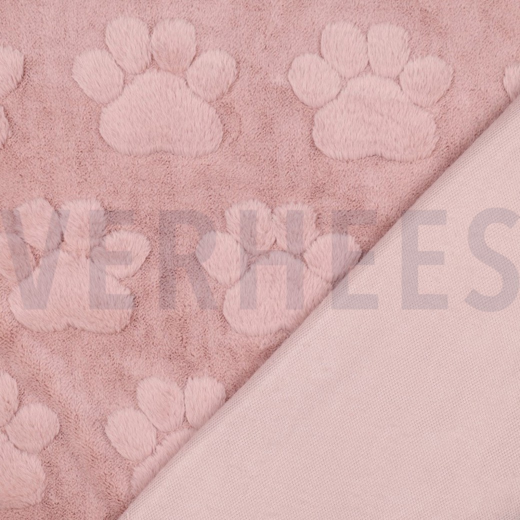 FLEECE DOG PAWS POWDER PINK #4