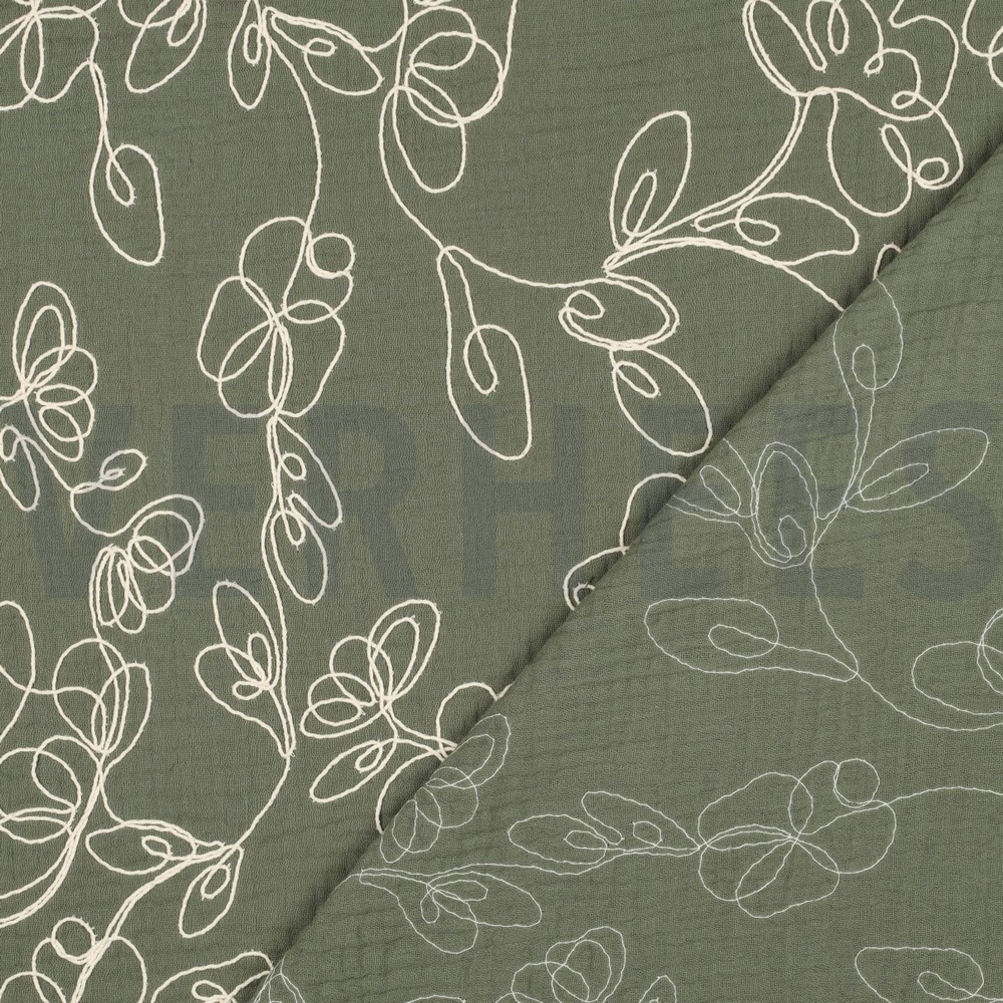 DOUBLE GAUZE EMBROIDERY FLOWERS PICKLE (high resolution) #4