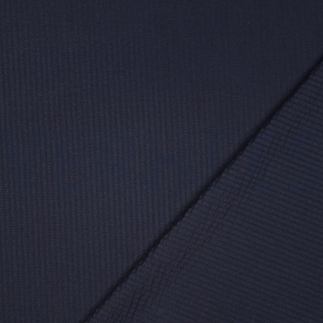 COTTON JACQUARD SEERSUCKER NAVY #4