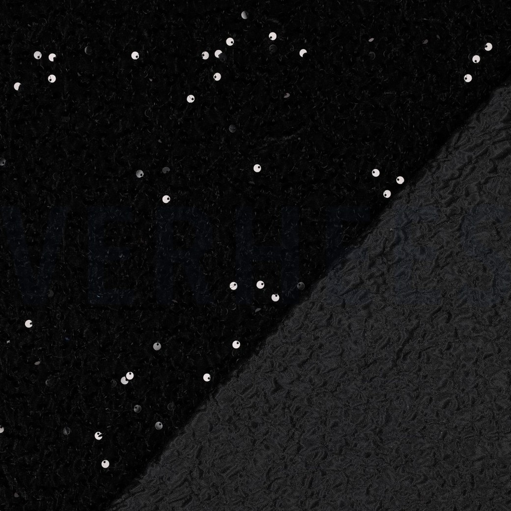 SEQUINS VELVET BLACK #4