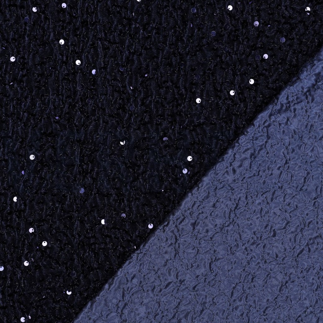 SEQUINS VELVET NAVY #4