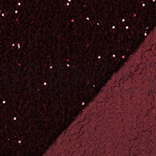 SEQUINS VELVET BORDEAUX #7