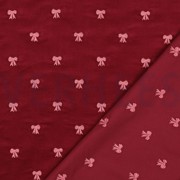 BABYCORD EMBROIDERY BOWS BORDEAUX (thumbnail) #4