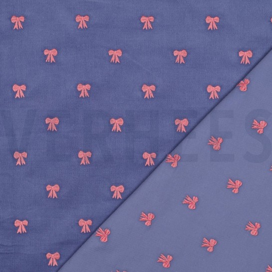 BABYCORD EMBROIDERY BOWS JEANS #7