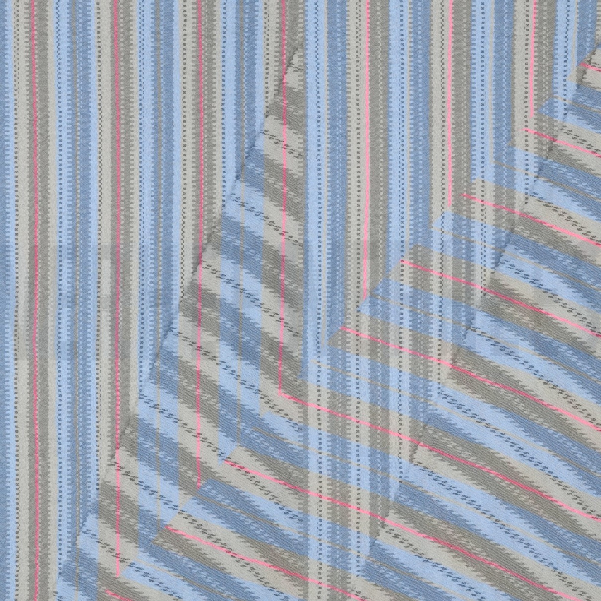 DOUBLE GAUZE YARN DYED STRIPES BLUE (high resolution) #4