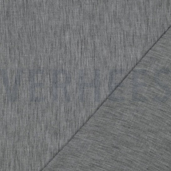 LEINEN LOOK DUNKELGRAU MELIERT #7