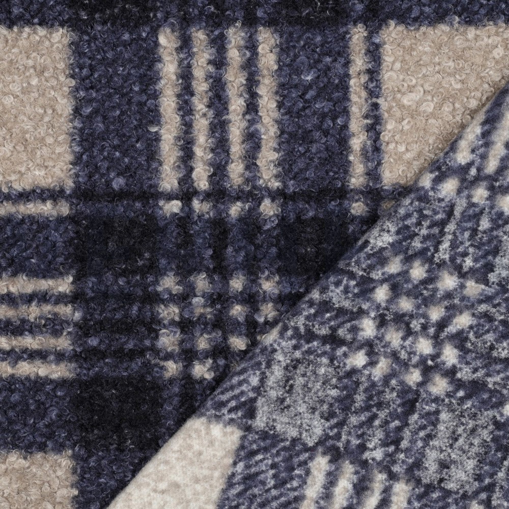 BOUCLE CHECK NAVY (high resolution) #4