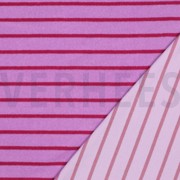 COTTON TOWELLING YARN DYED STRIPES PINK / FUCHSIA (thumbnail) #4