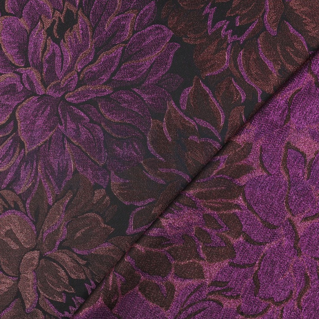 JACQUARD FLOWERS PURPLE #4