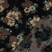 GOBELIN CHENILLE FLOWERS BLACK (thumbnail) #4