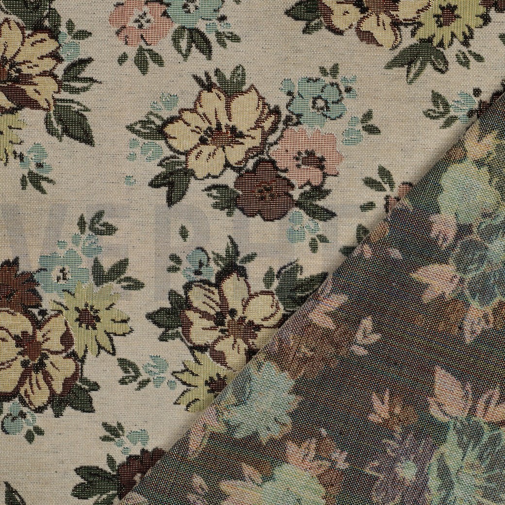 GOBELIN CHENILLE FLOWERS SAND #4