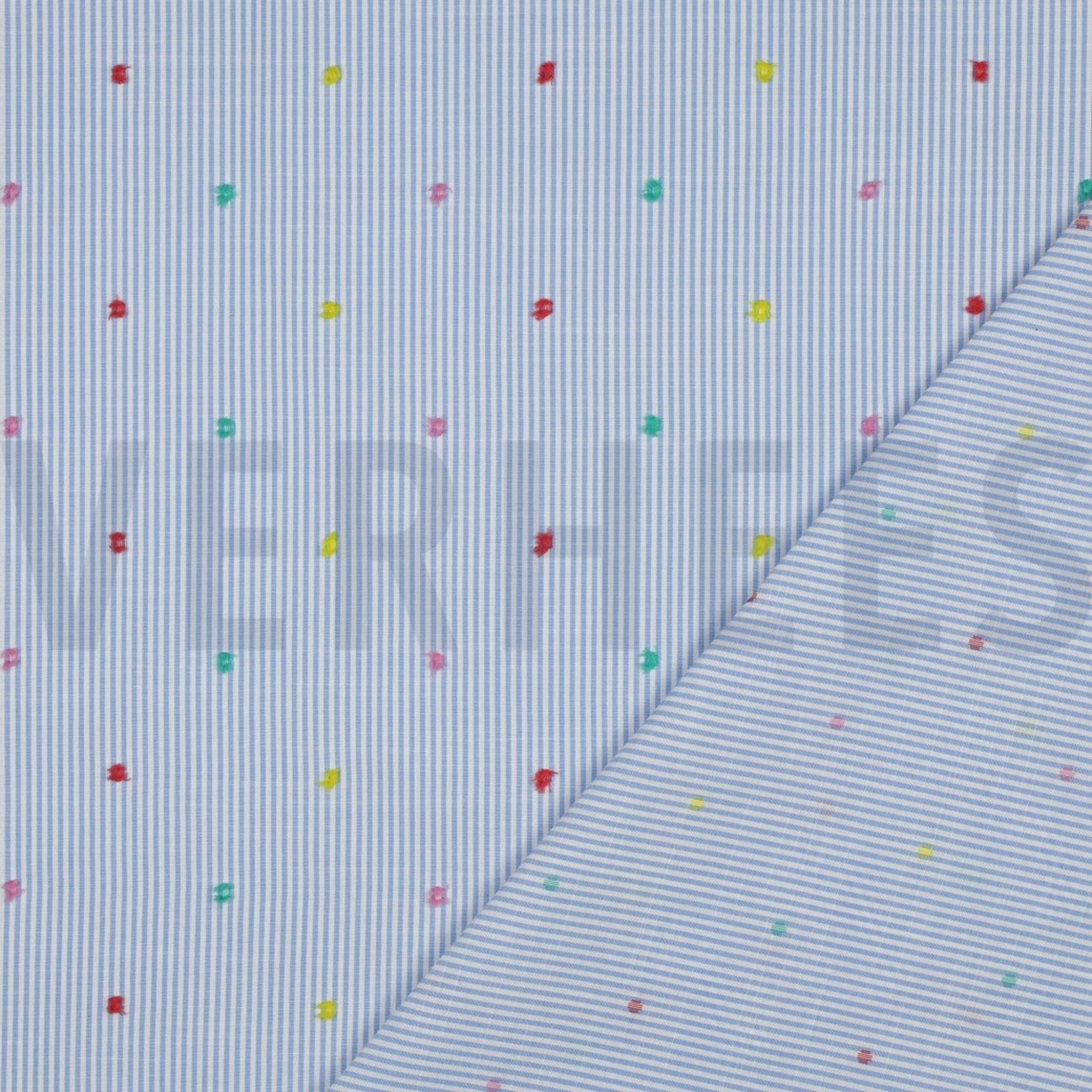 COTTON STRIPES DOBBY BLUE (high resolution) #4