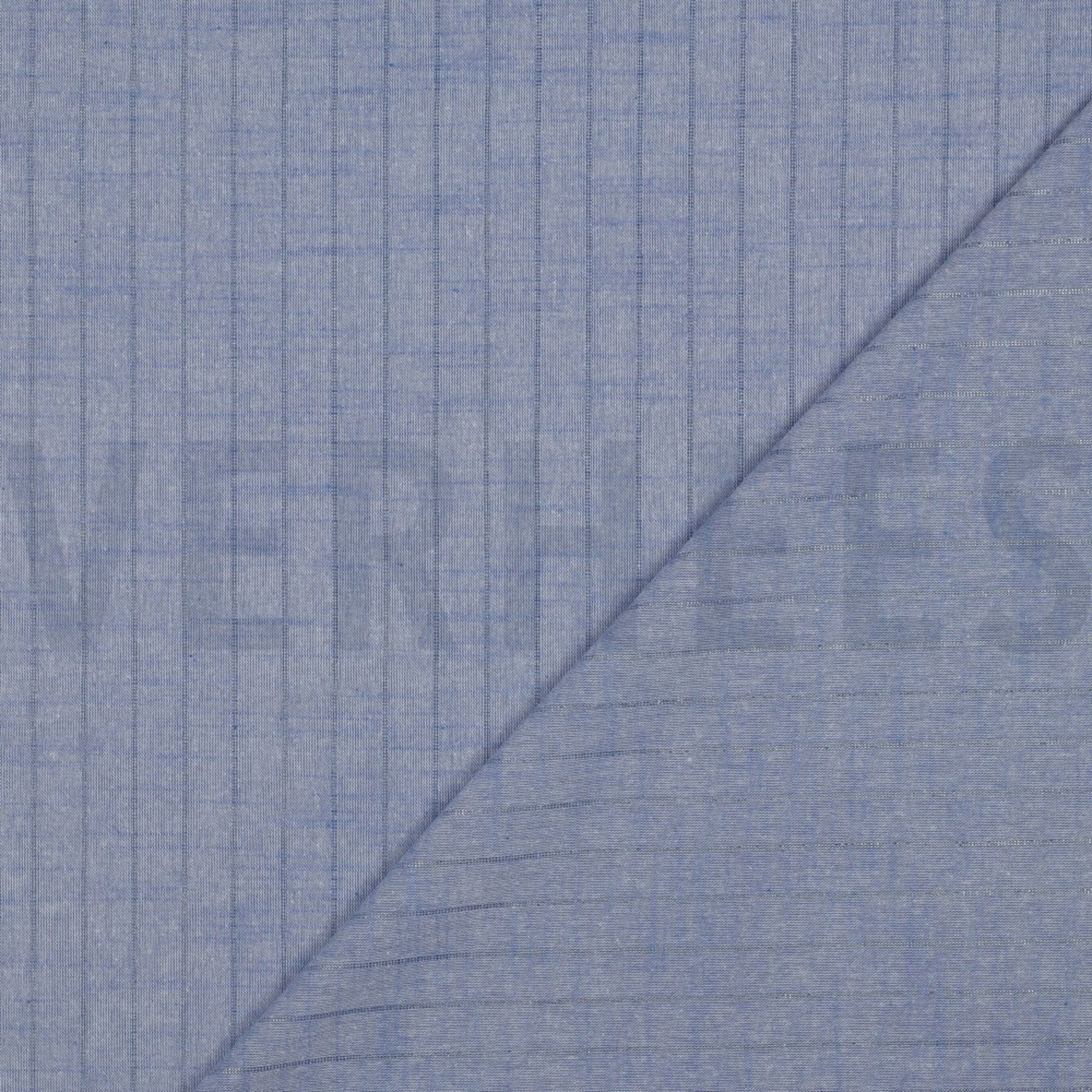 COTTON YARN DYED STRIPES LUREX BLUE (high resolution) #4