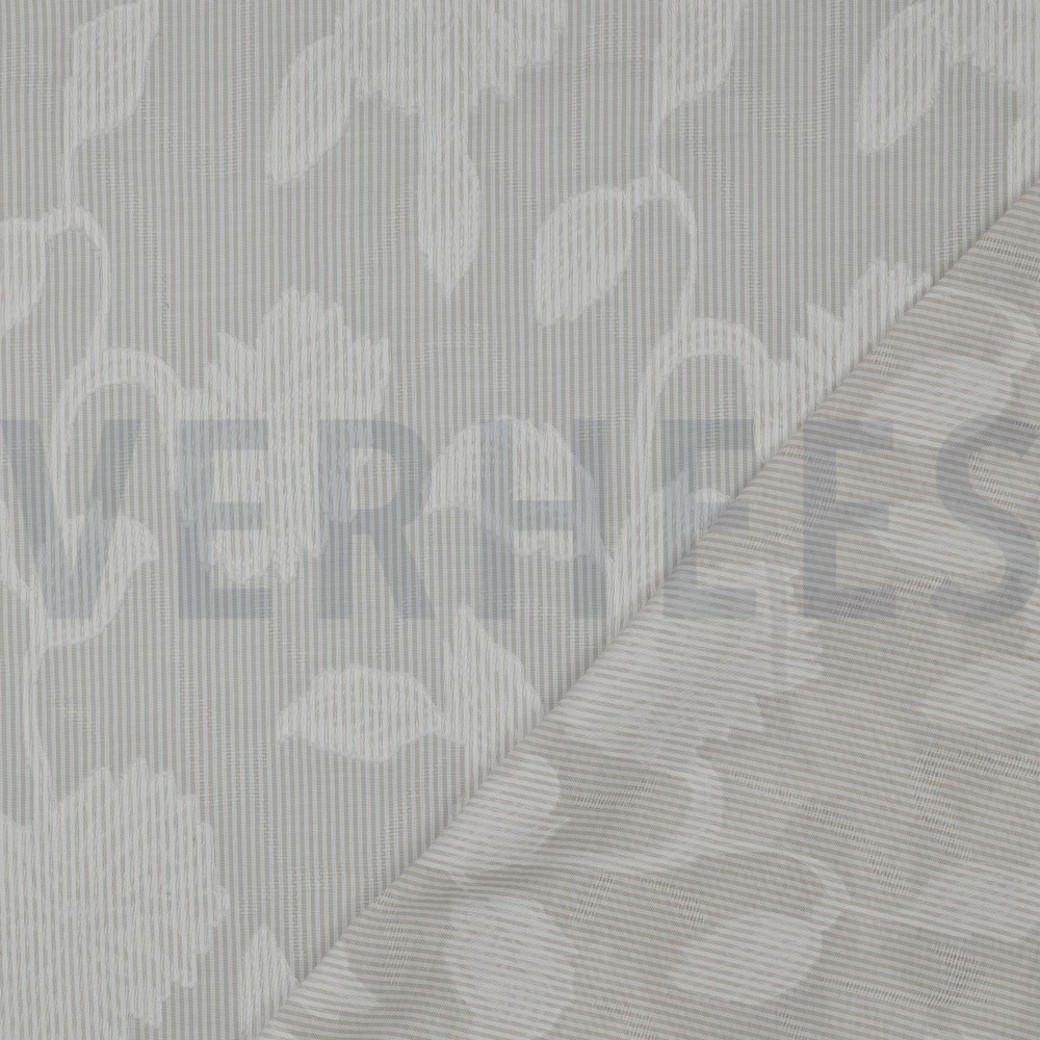 COTTON YARN DYED STRIPES JACQUARD FLOWERS SAND #4