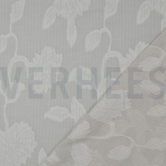 COTTON YARN DYED STRIPES JACQUARD FLOWERS SAND #7