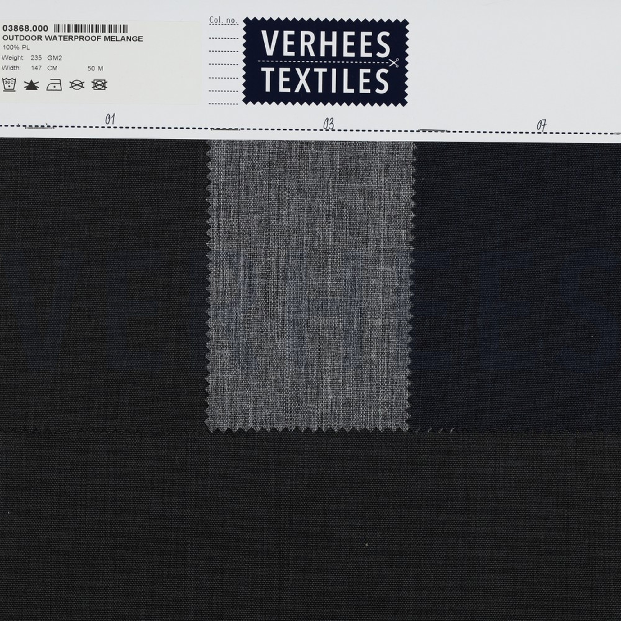 OUTDOOR WATERPROOF MELANGE NAVY (high resolution) #4