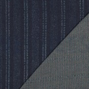 DENIM JACQUARD DISSTRESSED STRIPES INDIGO (thumbnail) #4