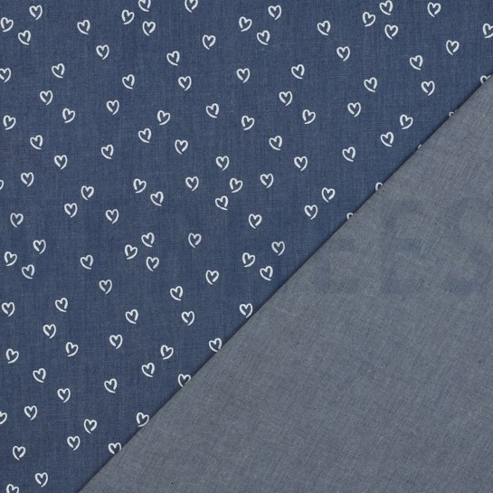 DENIM HEARTS INDIGO #7