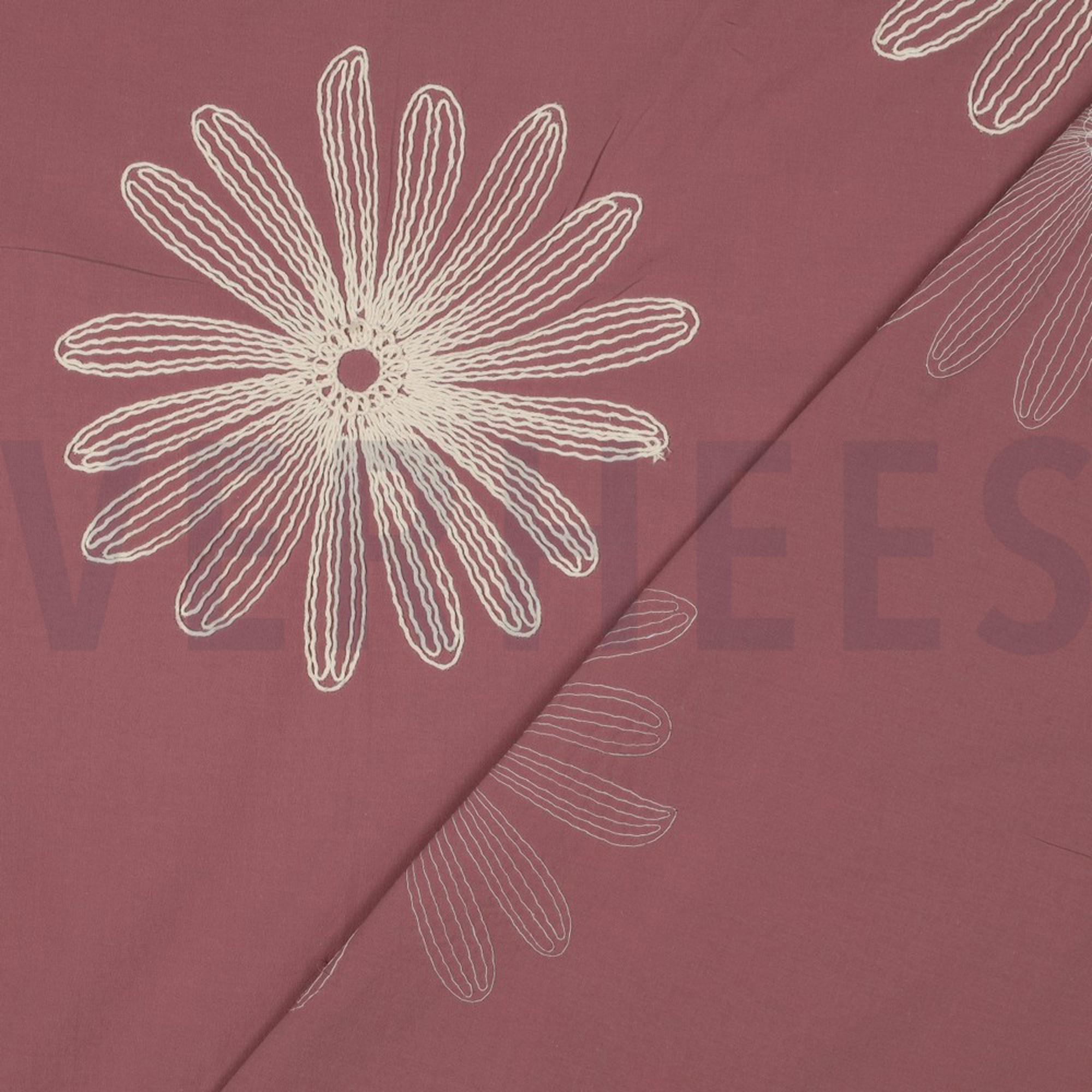 COTTON EMBROIDERY FLOWERS MAUVE (high resolution) #4