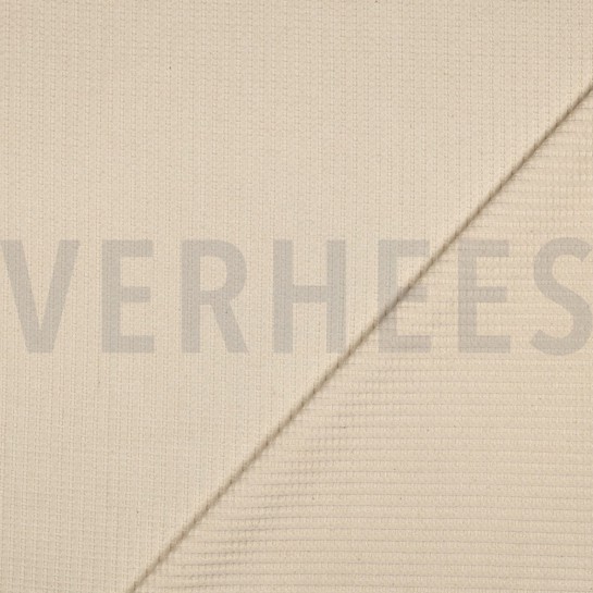 COTTON KNITTED WAFFLE GOTS NATURAL #7