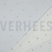 COTTON VOILE EMBROIDERY LUREX FLOWERS WHITE (thumbnail) #4