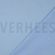 COTTON VOILE EMBROIDERY LUREX FLOWERS LIGHT BLUE (thumbnail) #4