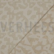LINEN COTTON JACQUARD ABSTRACT NATURAL (thumbnail) #4
