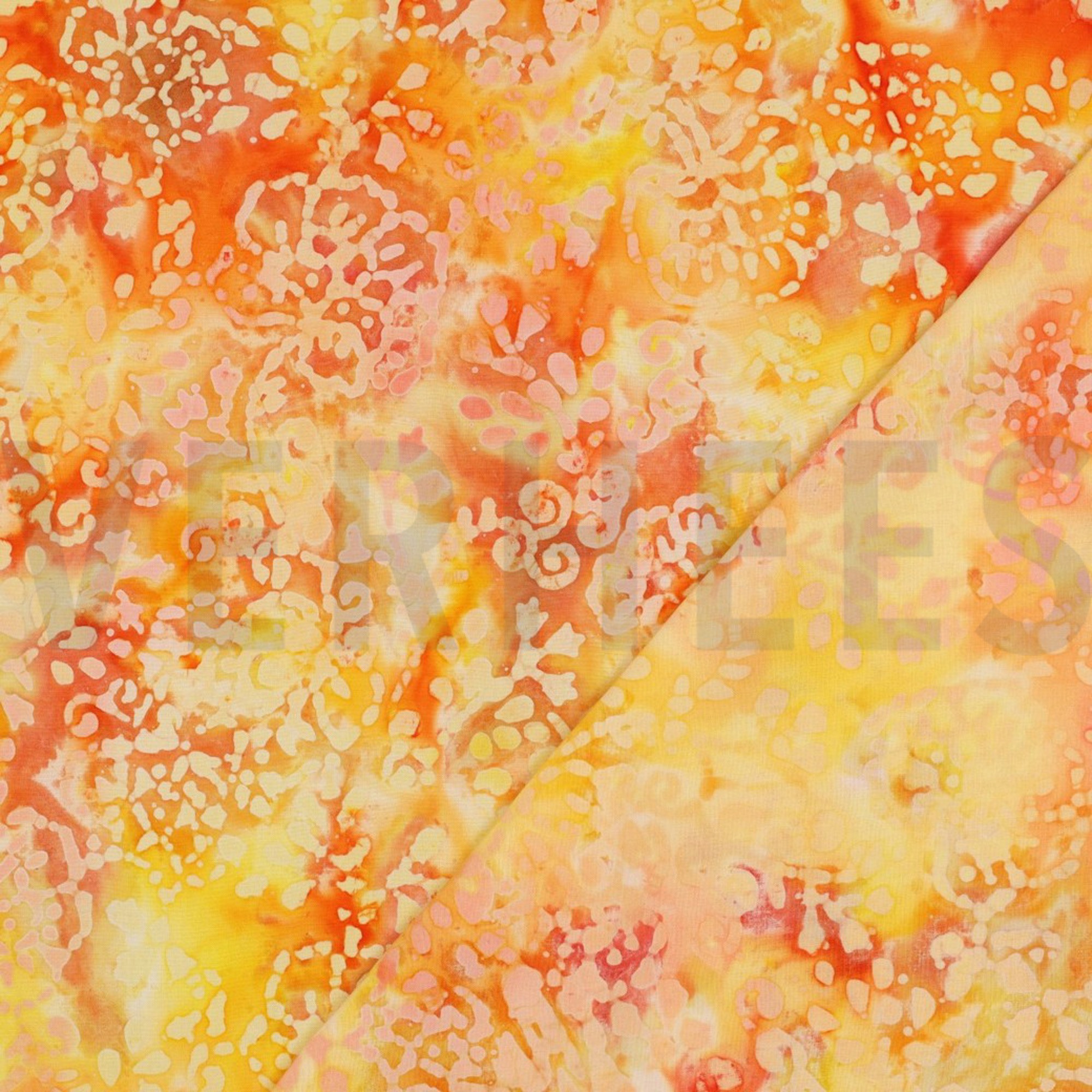 HANDCRAFTED BATIK VISCOSE YELLOW (high resolution) #4